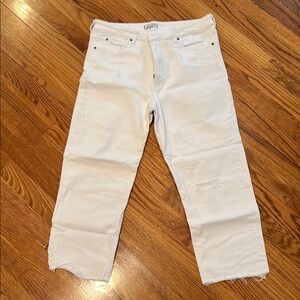 Dear John White Distressed Jeans